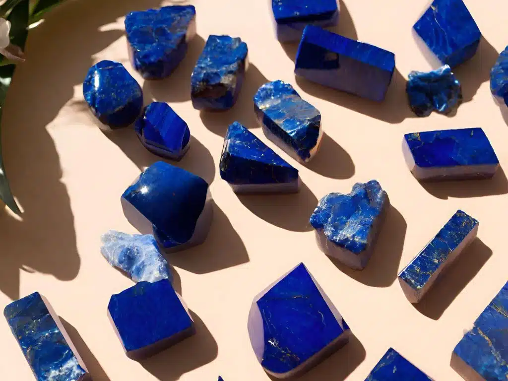 Lapis lazuli stones